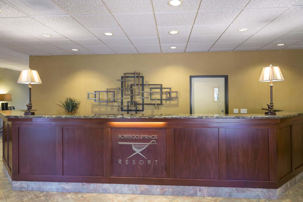 Borrego Springs Hotel Reception Desk
