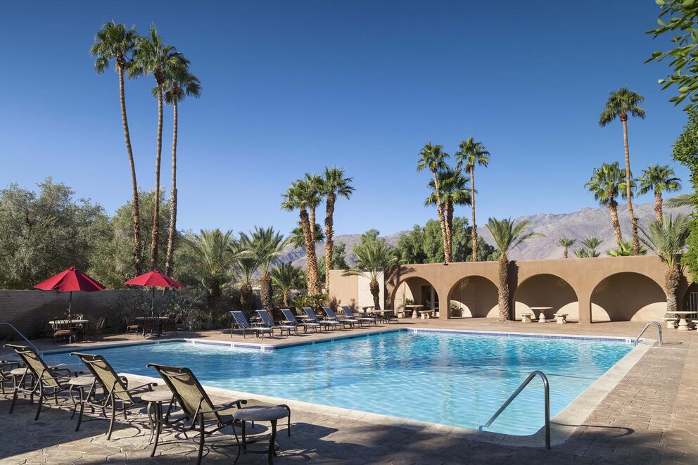 Relax by the Pool at our borrego springs hotel