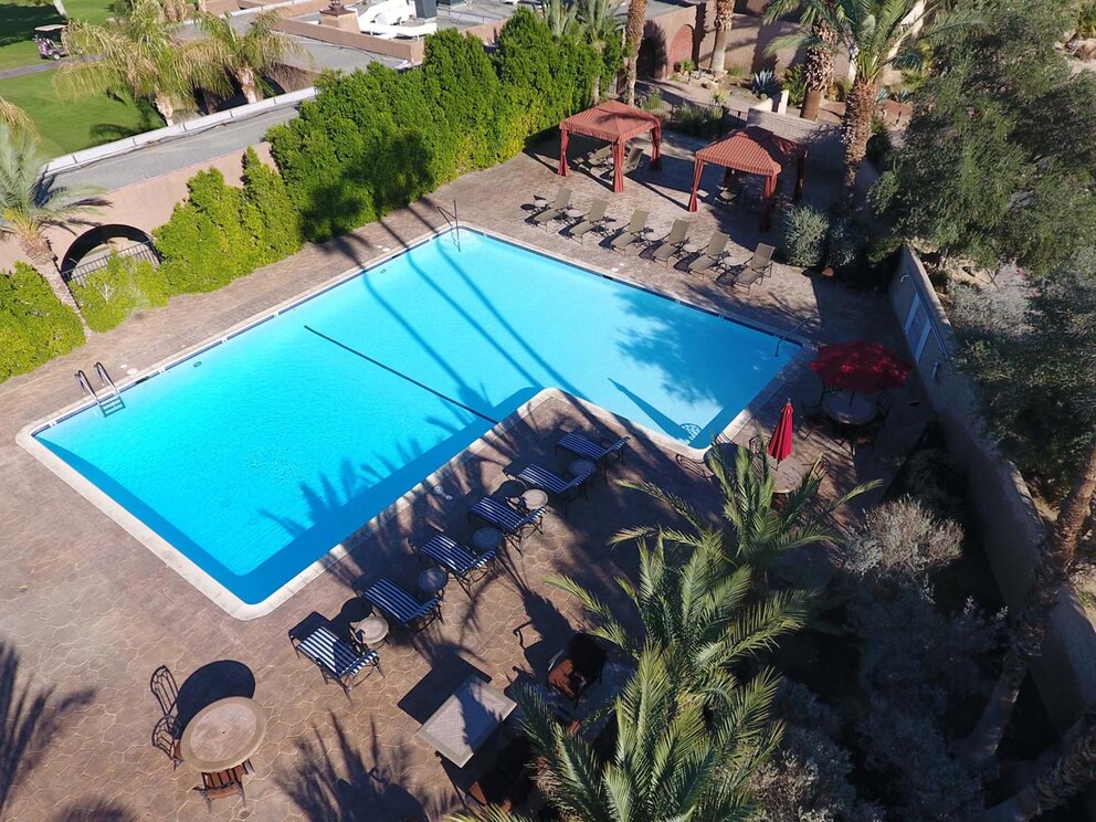 Aerial View of Borrego Springs Resort's Hotel Pool